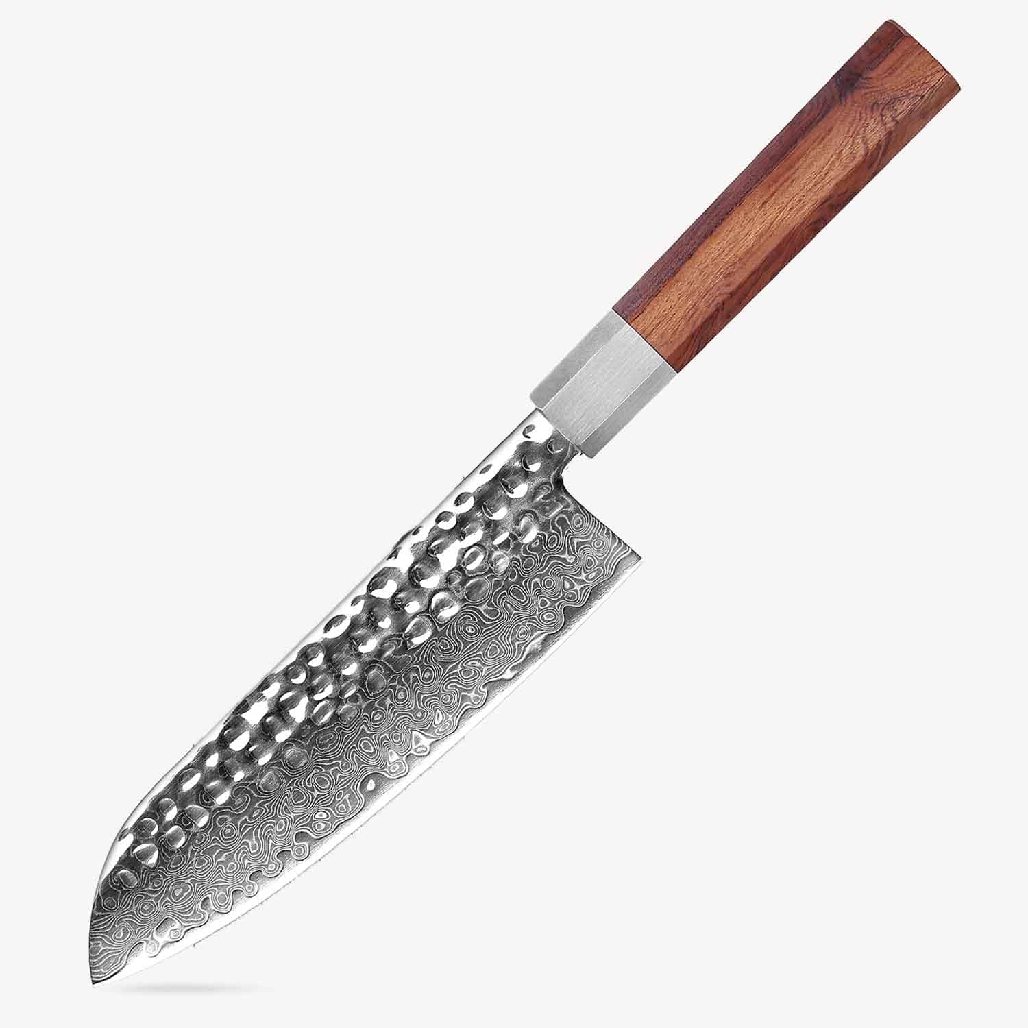 YOTSUBA 7" Damascus Japanese Santoku Chef Knife