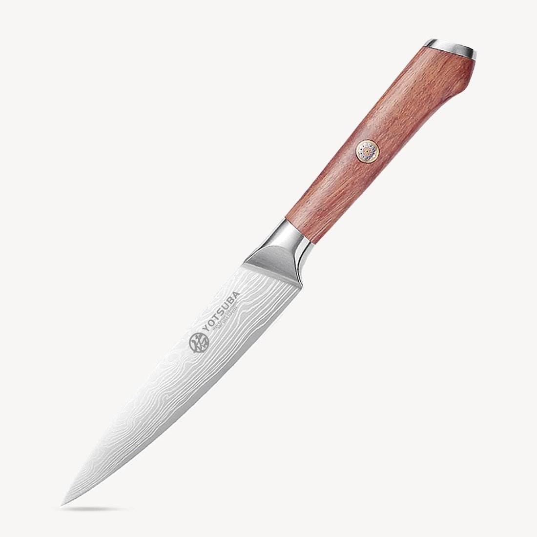 Yotsuba utility knife for precise kitchen cutting with Japanese stainless steel blade